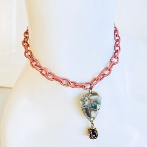 VINTAGE Pink Princess Fender Guitar Pick Choker